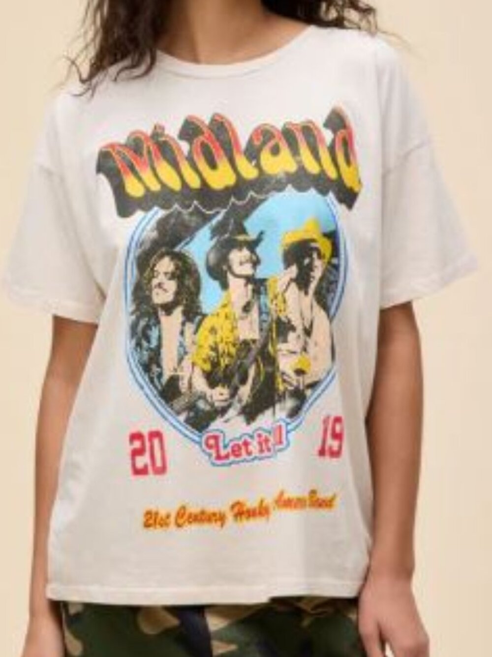NWT Daydreamer Midland Let it Roll Tour T-Shirt - Large